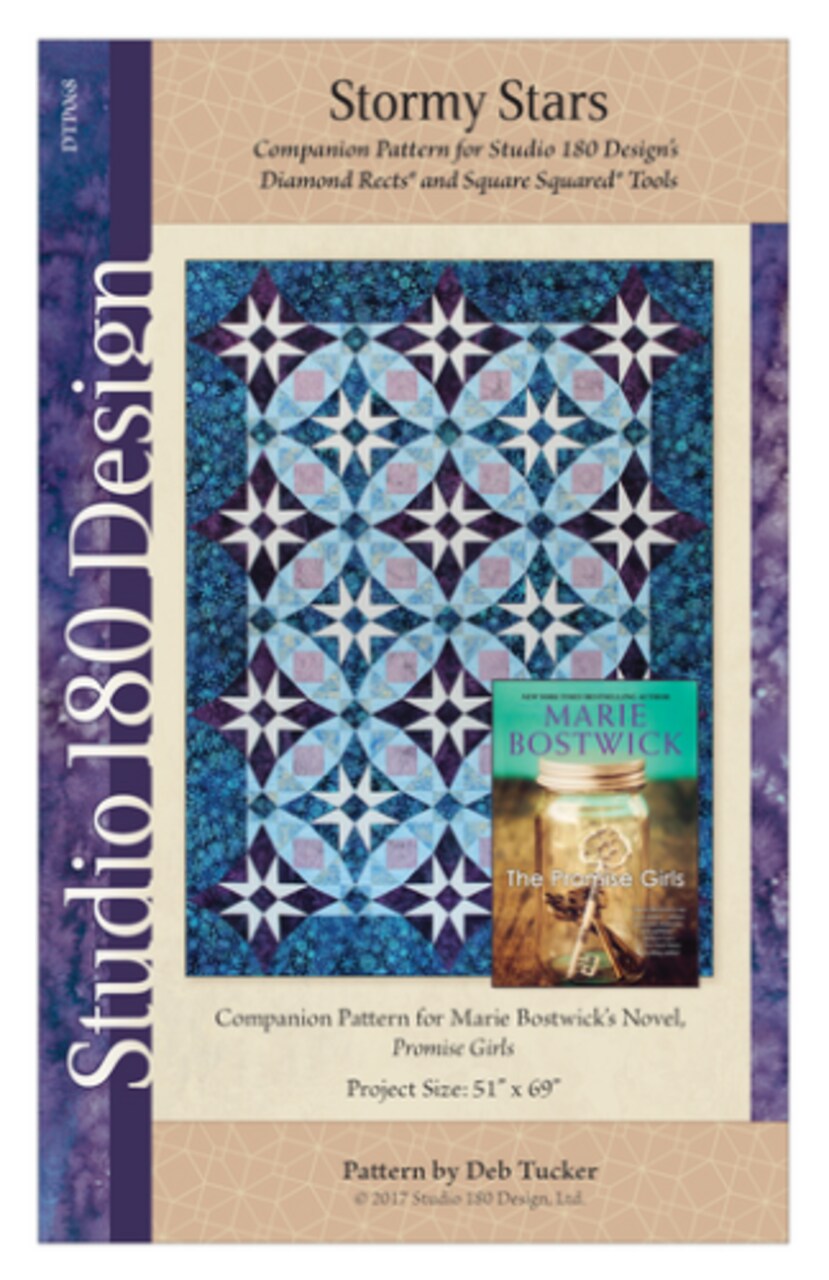 Pattern~ Stormy Stars 51" x 69" Pattern by Deb Tucker for Studio 180